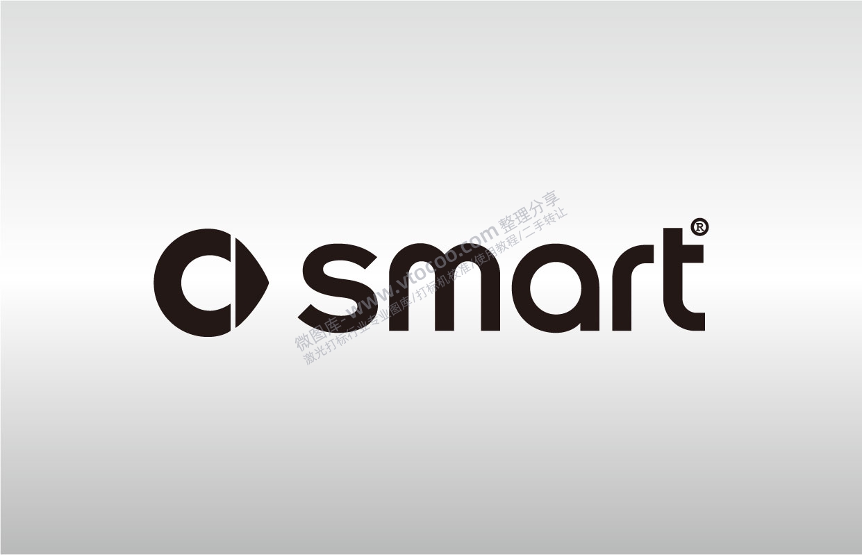 Smart汽车标志LOGO矢量图通用AI档激光打标图档文件