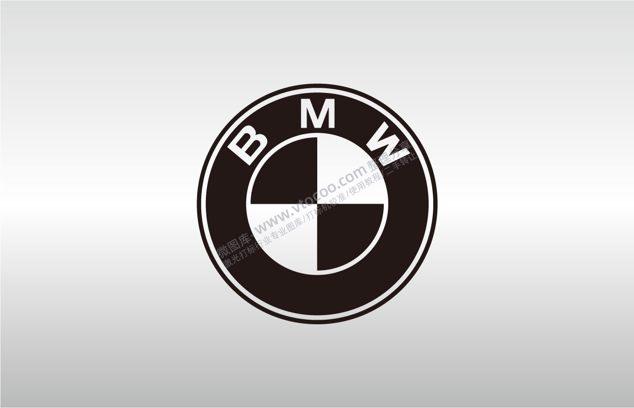 宝马BMW标志LOGO矢量图通用AI档激光打标图档文件