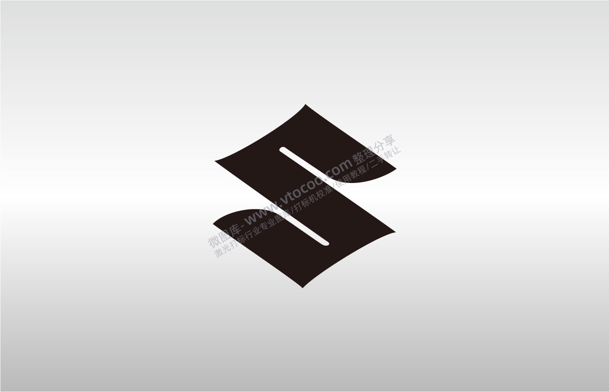 铃木汽车标志LOGO矢量图通用AI档激光打标图档文件