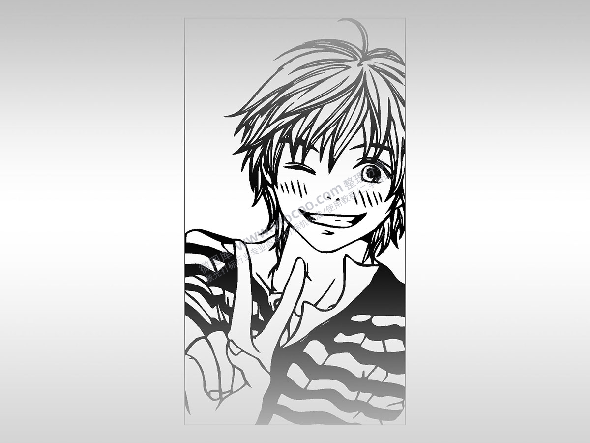 手机壳激光打标灰图黑白图位图激光打标模板镭射模板通用激光打标图档文件25