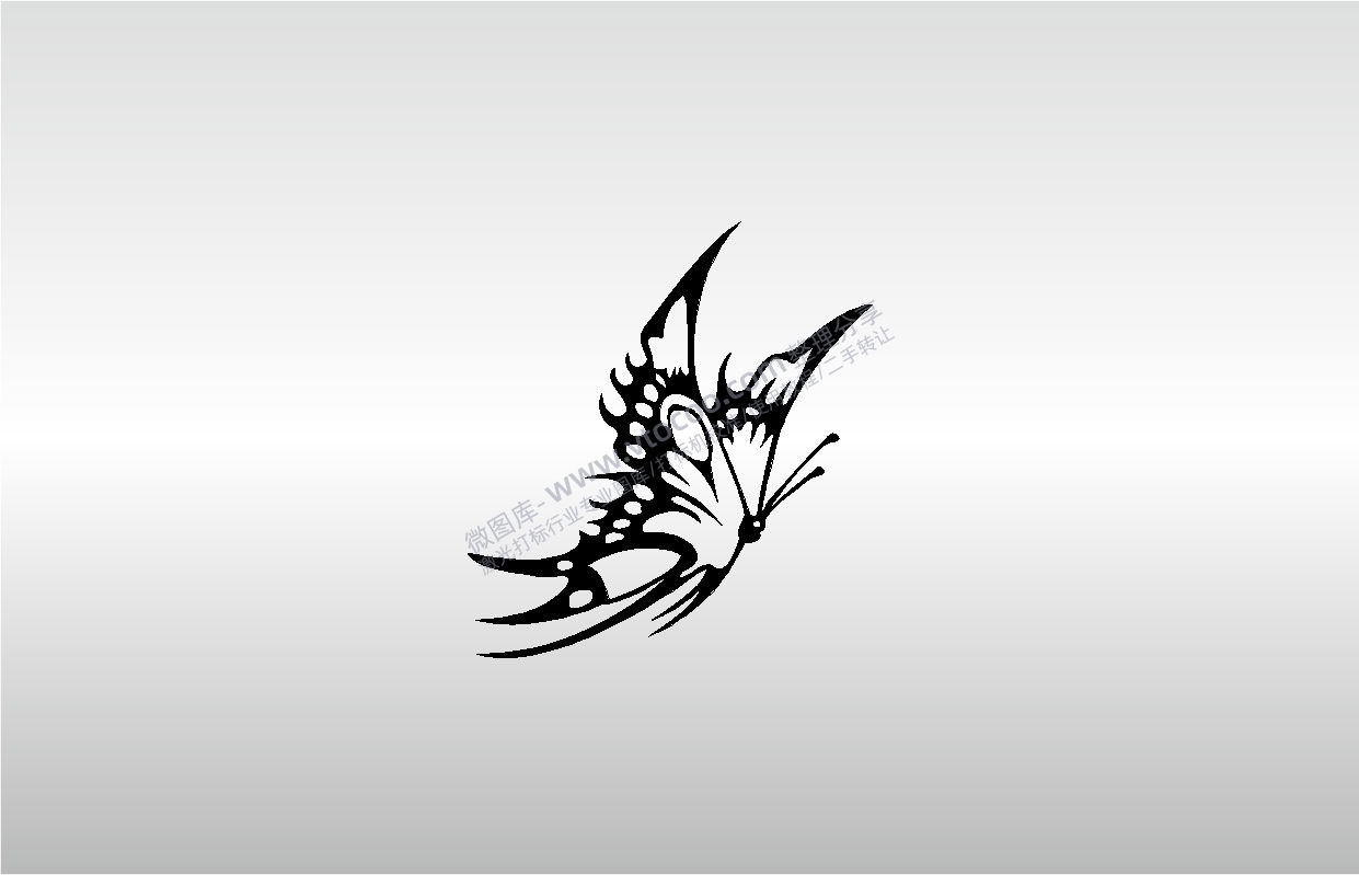 激光打标机摆摊素材 金橙子EZCAD打标专用44蝴蝶卡通艺术设计图案