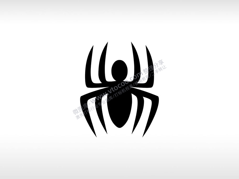 黑蜘蛛蜘蛛鞭炮黑蜘蛛鞭炮logoAI8.0格式激光打标文件通用矢量图