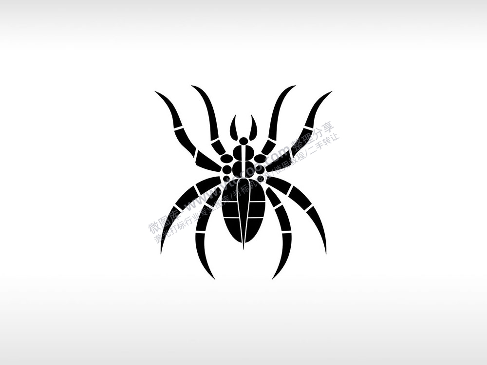 蜘蛛多眼蛛AI8.0格式激光打标文件通用矢量图