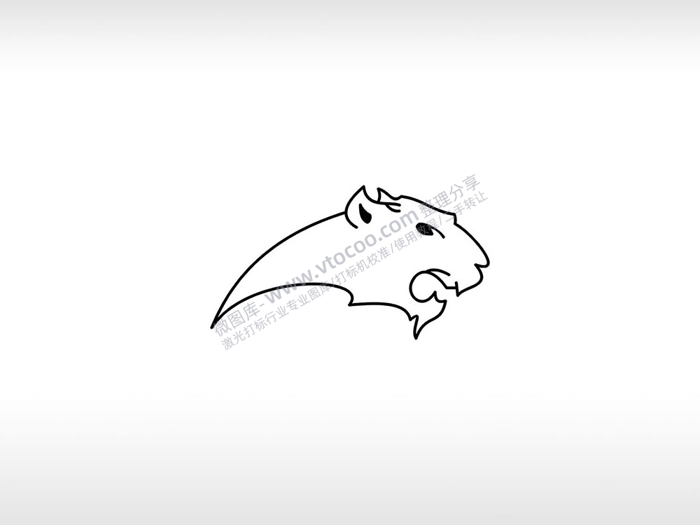 金钱豹logo财富权威好运速度AI8.0格式激光打标文件通用矢量图