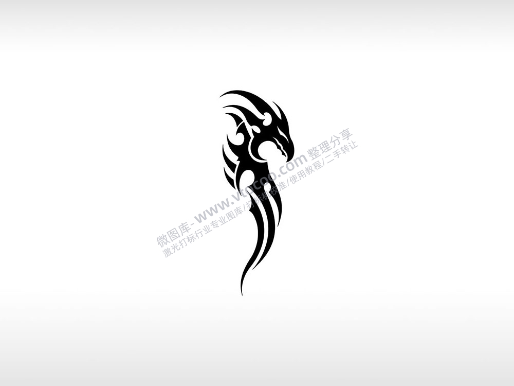 幼龙龙之子龙族AI8.0格式激光打标文件通用矢量图