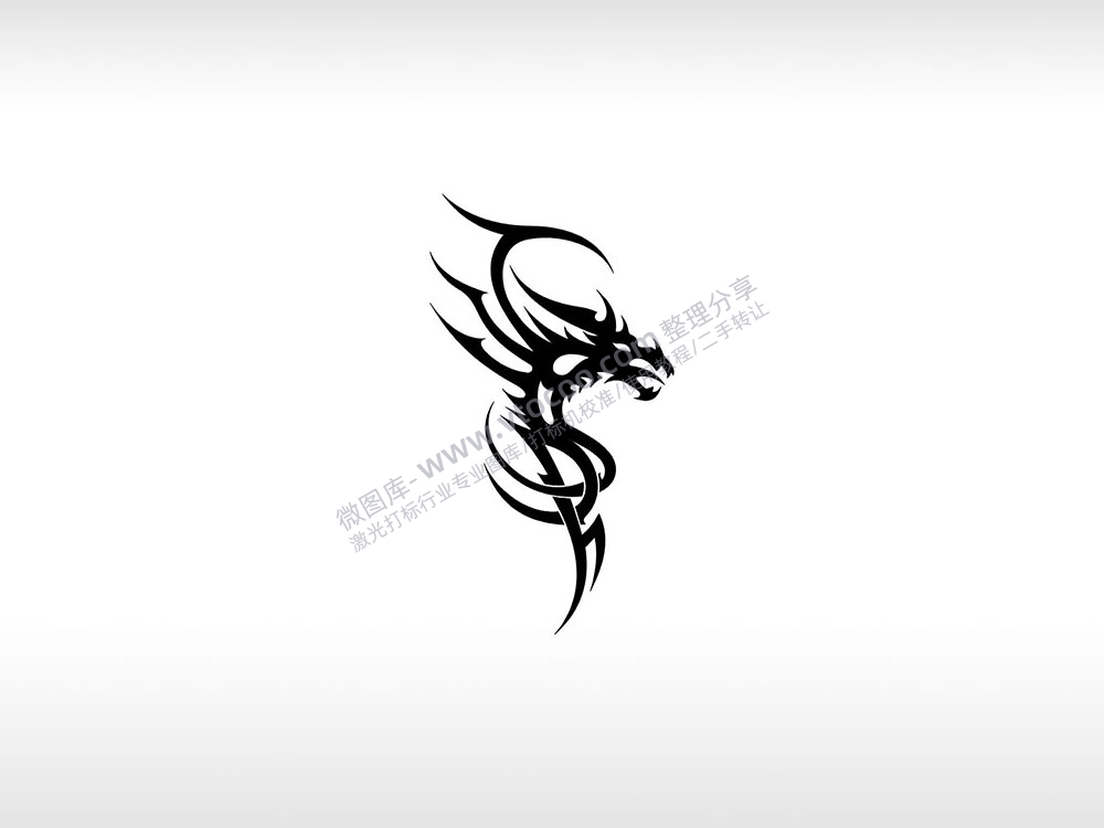 巨龙传说吐息龙族AI8.0格式激光打标文件通用矢量图