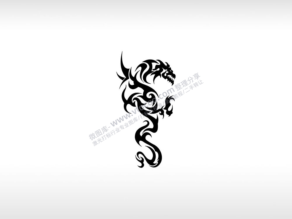 铸星龙王龙神龙族AI8.0格式激光打标文件通用矢量图