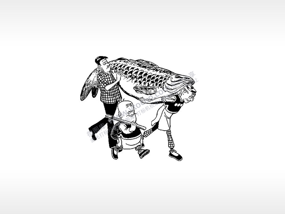 老夫子番薯动画片卡通人物雕刻激光打标文件通用位图