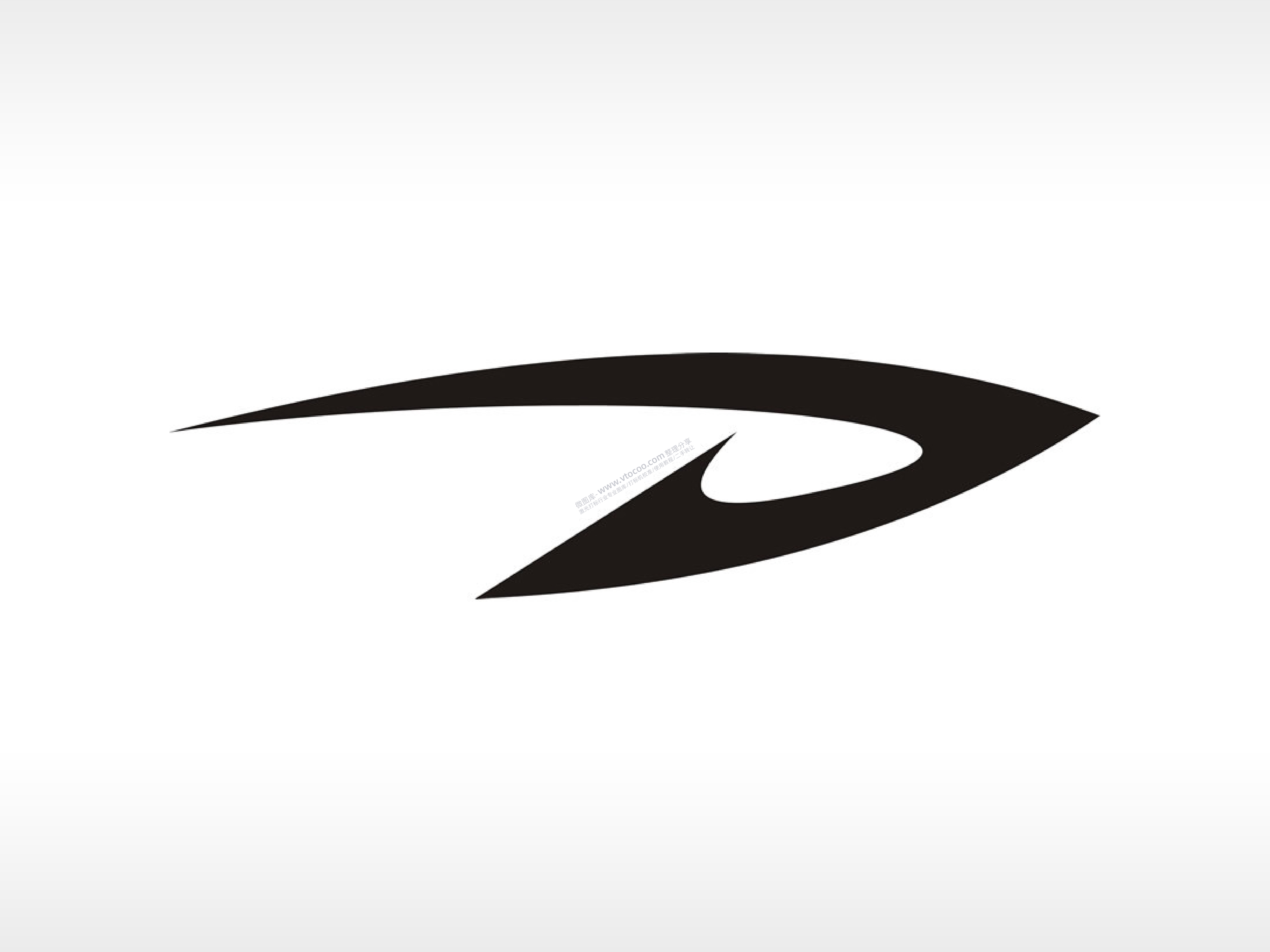 倒钩标志商标微标logo激光打标文件通用位图