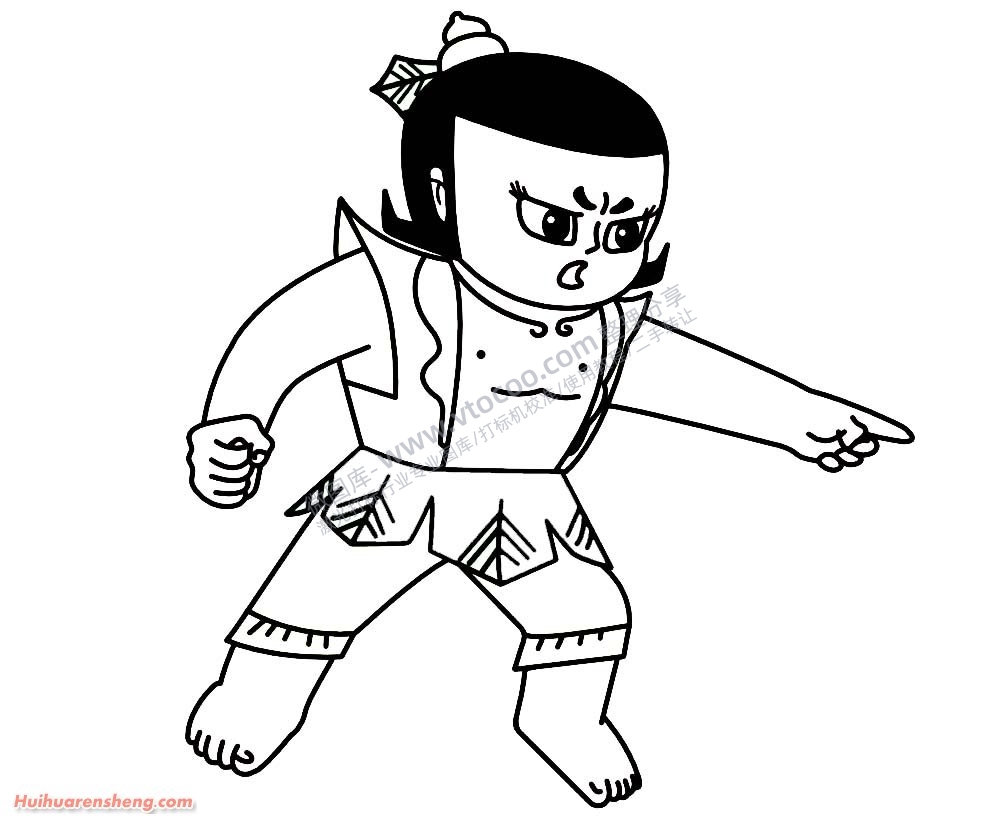 葫芦娃大娃金刚葫芦娃卡通人物力大无穷动漫人物雕刻激光打标文件通用位图