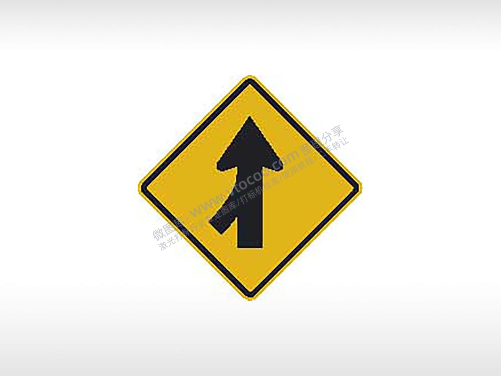 合并从左侧进入的交通标志公共标志