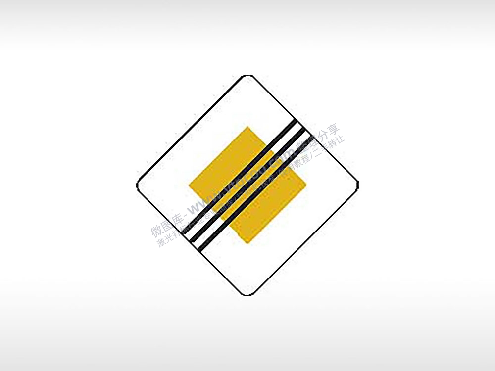 菱形黄色交通标志运输汽车布告栏危险黑色白色