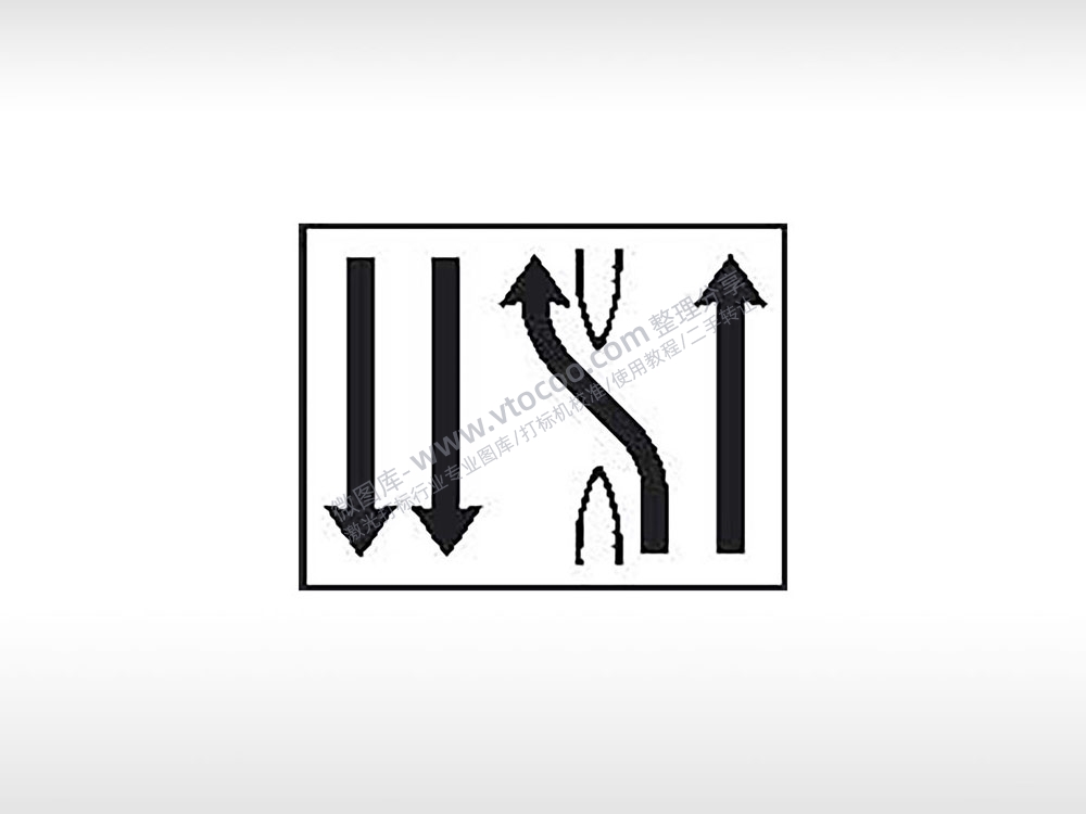 车道汇入交通标志运输交通图标系列布告栏白色