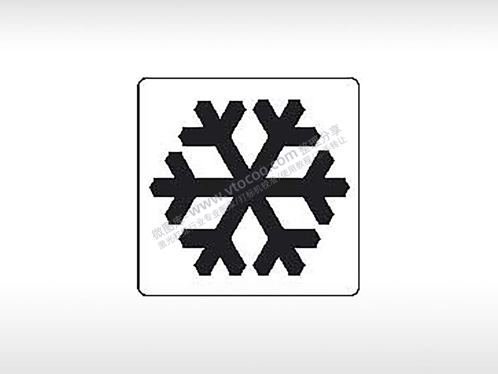 雪花符号交通标志公共标志交通图标系列布告栏白色