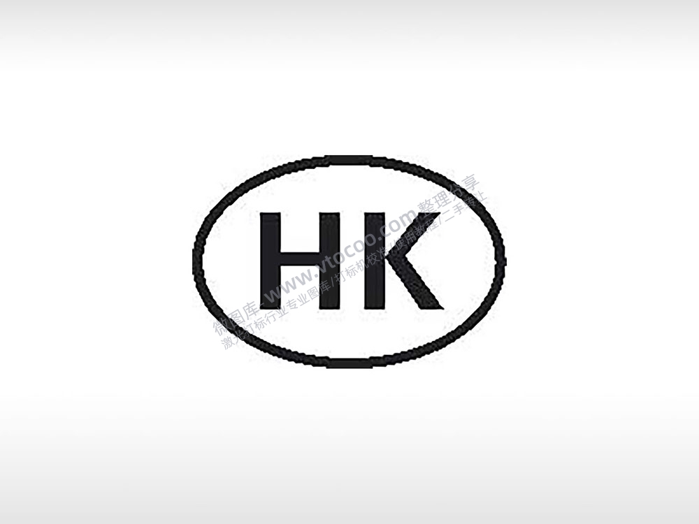 HK字母初始徽标商标电子产品标志标识公共标志