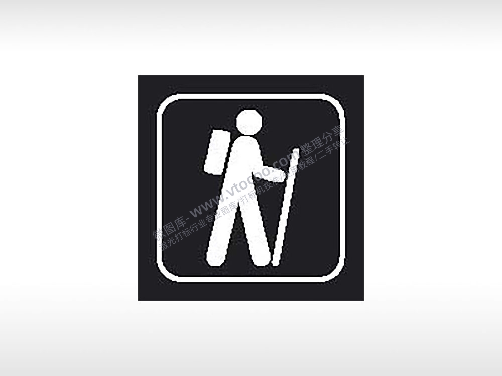 徒步交通标志运输交通图标系列布告栏黑色白色