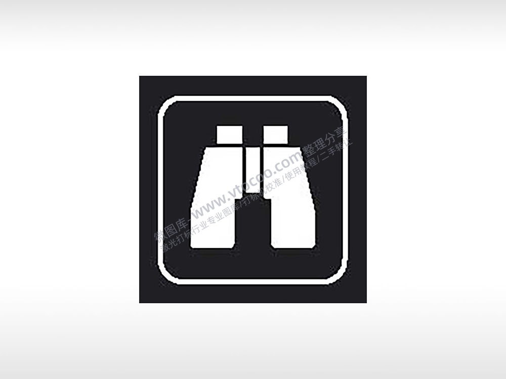 望远镜交通标志运输交通图标系列布告栏黑色白色