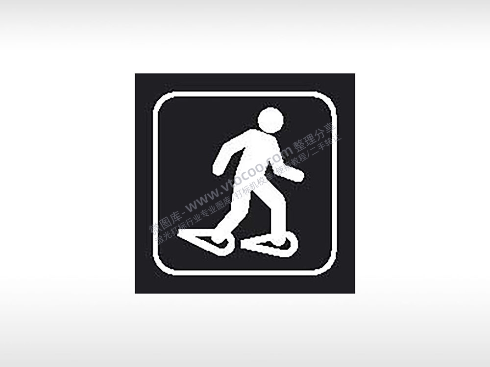 滑雪运动交通公共标志生活日常公共图标系列布告栏黑色白色