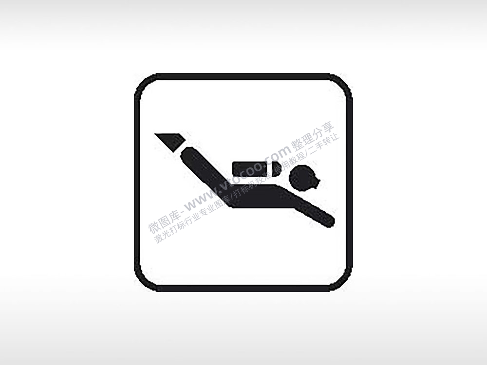 潜水交通公共标志生活日常公共图标系列布告栏黑色白色