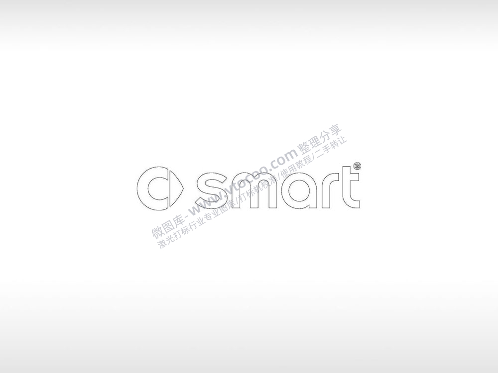 smart品牌梅赛德斯奔驰吉利logo汽车交通PLC格式激光打标文件通用矢量图