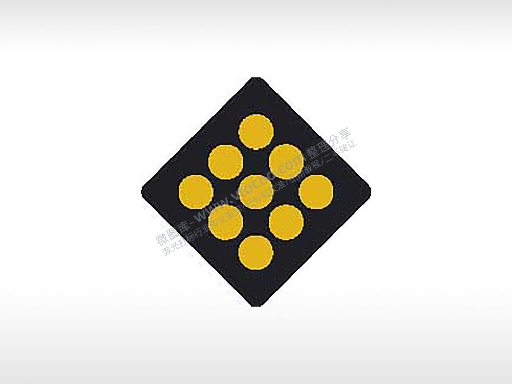 交通指示灯交通标志公共标志AI8.0格式激光打标文件通用矢量图