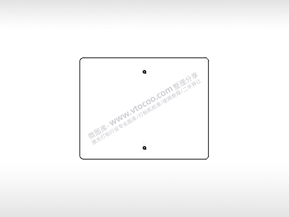 长方形牌交通标志公共标志AI8.0格式激光打标文件通用矢量图