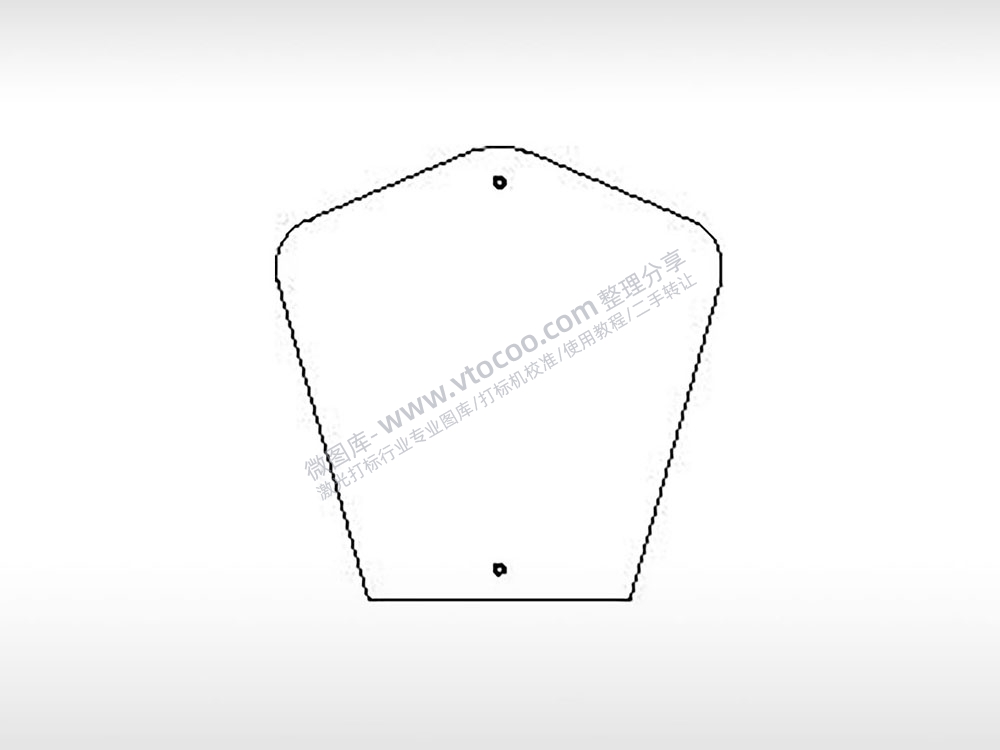 多边形交通标志公共标志AI8.0格式激光打标文件通用矢量图