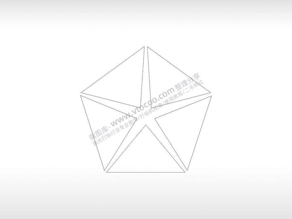 克斯劳斯汽车logo交通工具PLC格式激光打标文件通用矢量图