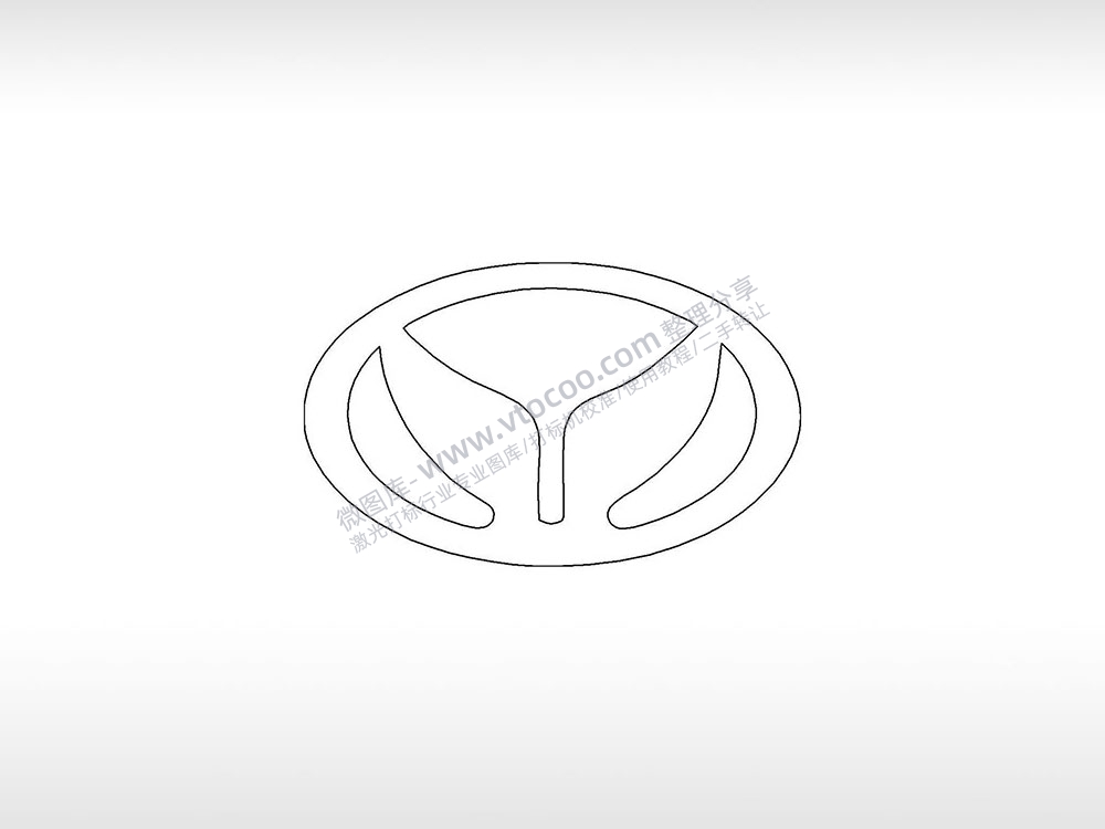 北汽幻速汽车中国交通工具PLC格式激光打标文件通用矢量图