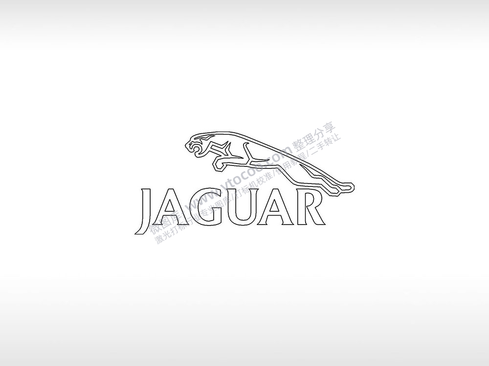 捷豹汽车logo英国交通工具PLC格式激光打标文件通用矢量图