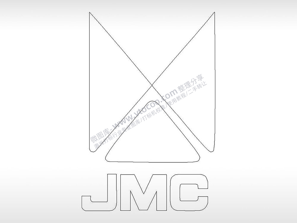 江铃汽车2中国交通工具PLC格式激光打标文件通用矢量图