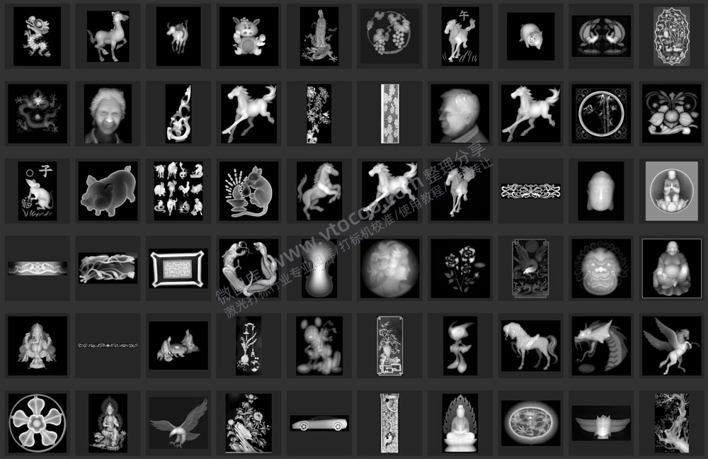 激光打标机雕刻机专用浮雕灰度图-图库大全位图459个