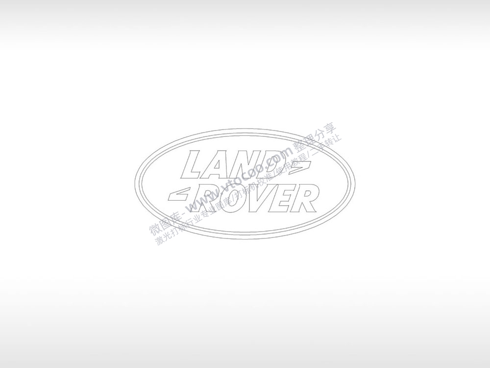 路虎汽车车标logo交通PLC格式激光打标文件通用矢量图