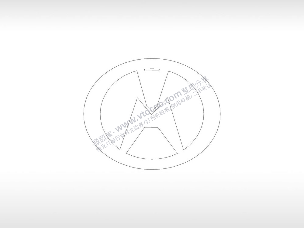 野马汽车品牌logo交通PLC格式激光打标文件通用矢量图