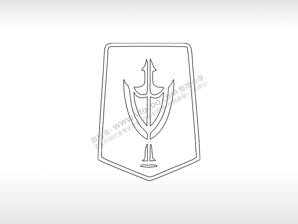 金杯汽车logo中国华晨交通工具PLC格式激光打标文件通用矢量图