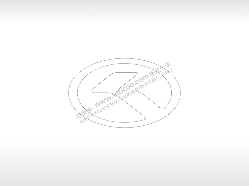 金龙汽车logo中国交通工具PLC格式激光打标文件通用矢量图