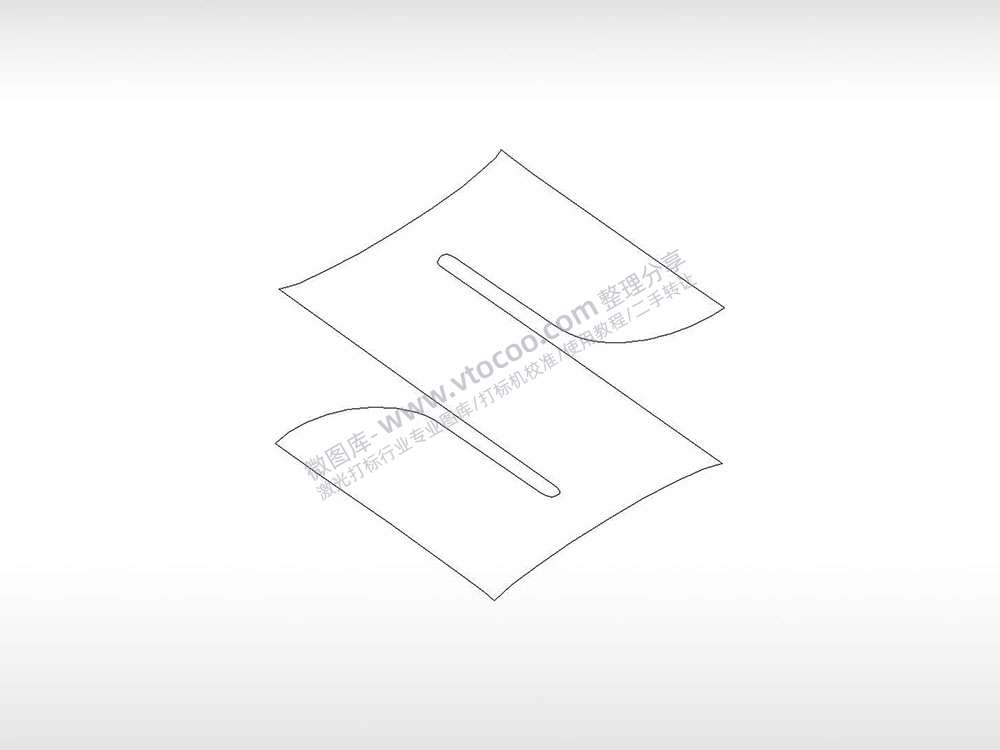 铃木汽车车标logo交通工具PLC格式激光打标文件通用矢量图