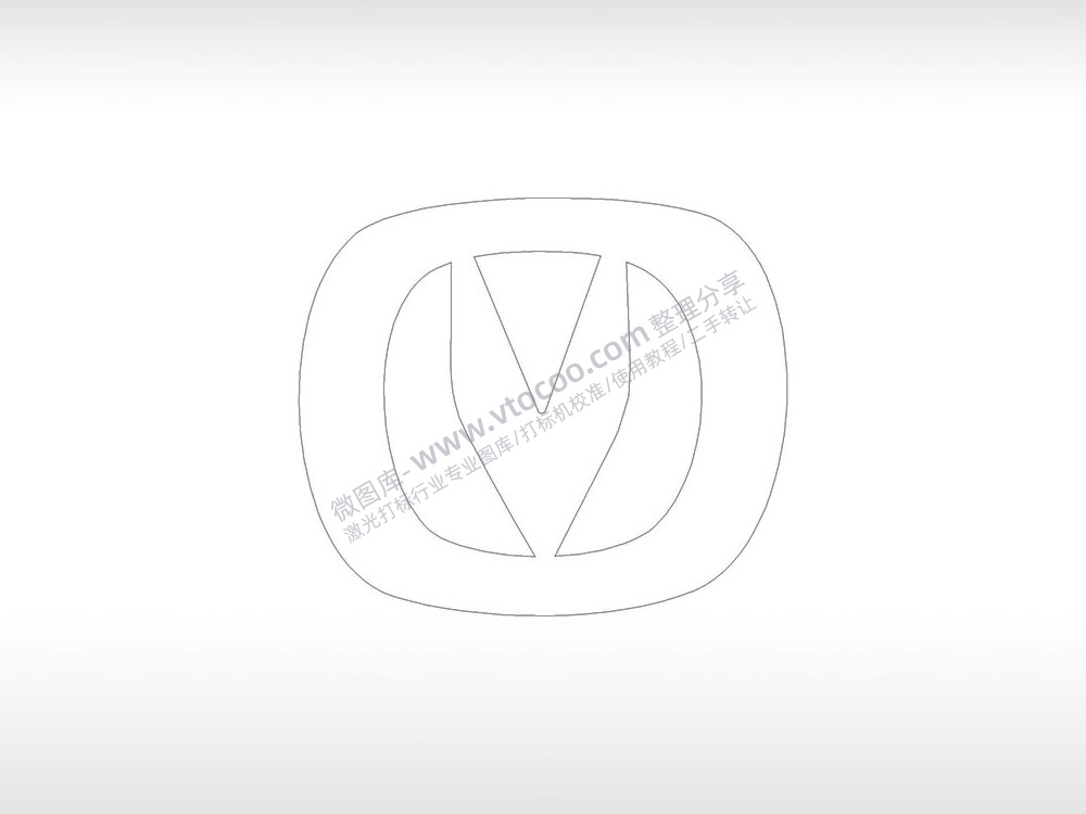 长安汽车3品牌logo交通PLC格式激光打标文件通用矢量图