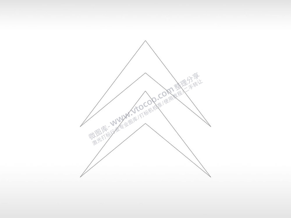 雪铁龙汽车品牌logo交通PLC格式激光打标文件通用矢量图