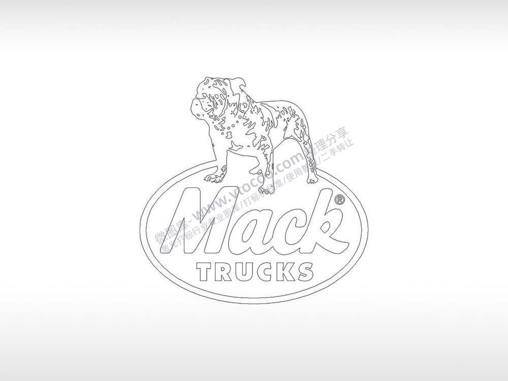 马克汽车车标logo交通PLC格式激光打标文件通用矢量图