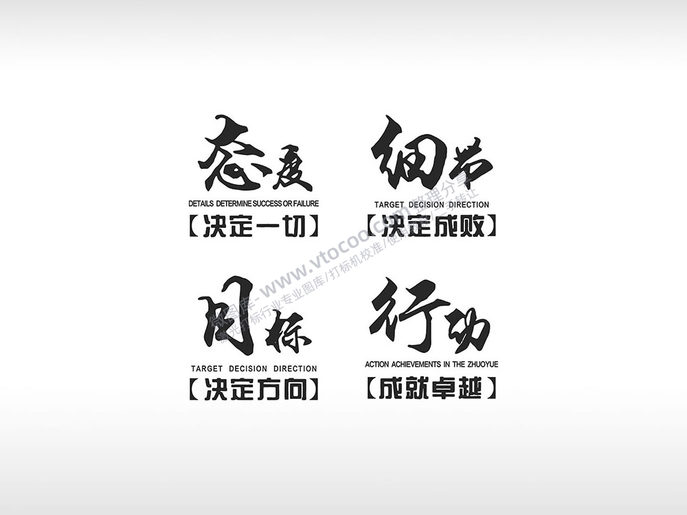 态度细节目标成功黑色字体日常生活少年青春励志