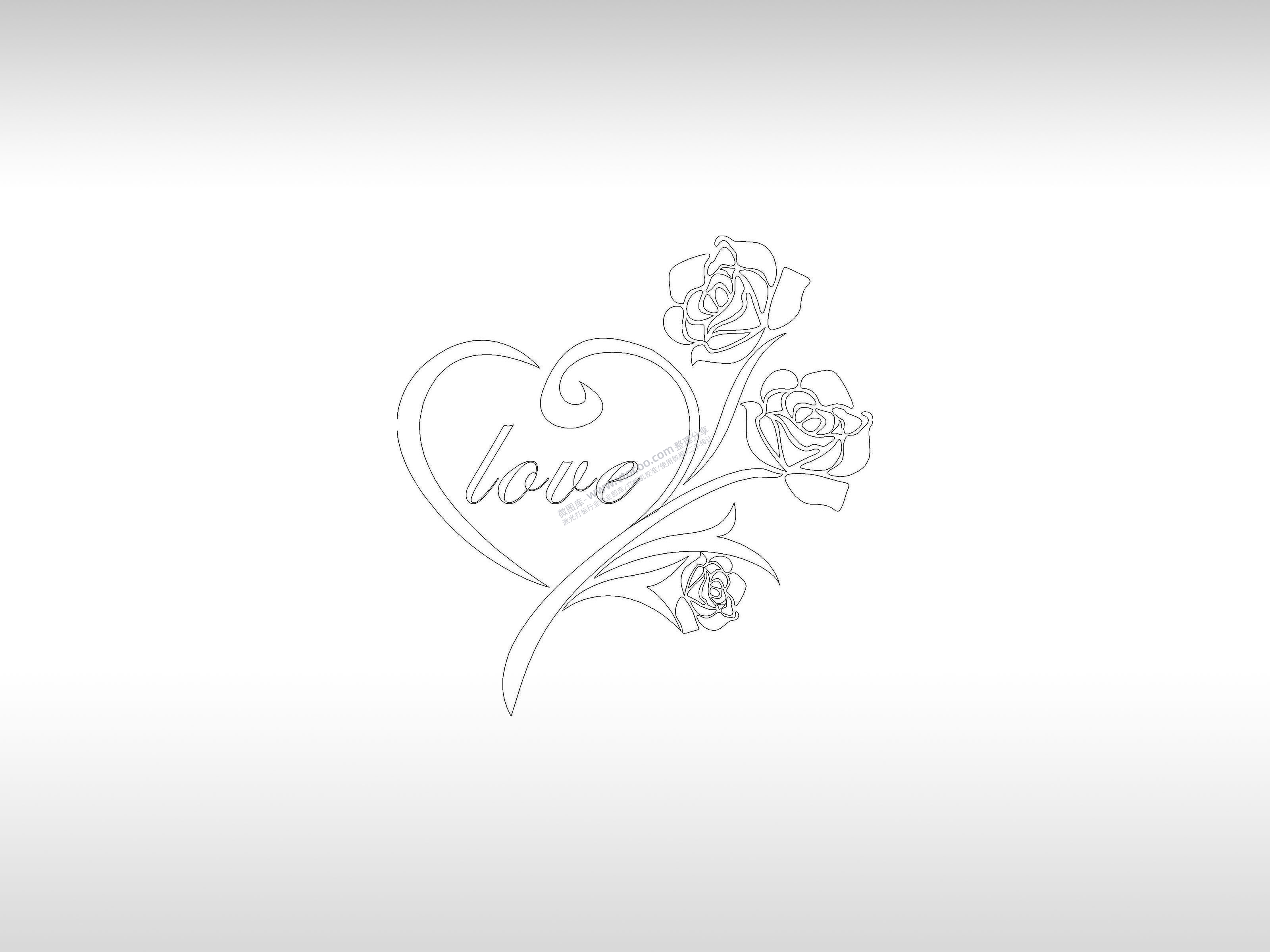 爱情玫瑰花手机壳个性卡通图案线描