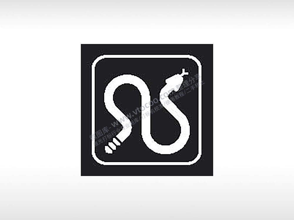 蛇出没交通公共标志生活日常公共图标系列布告栏黑色白色