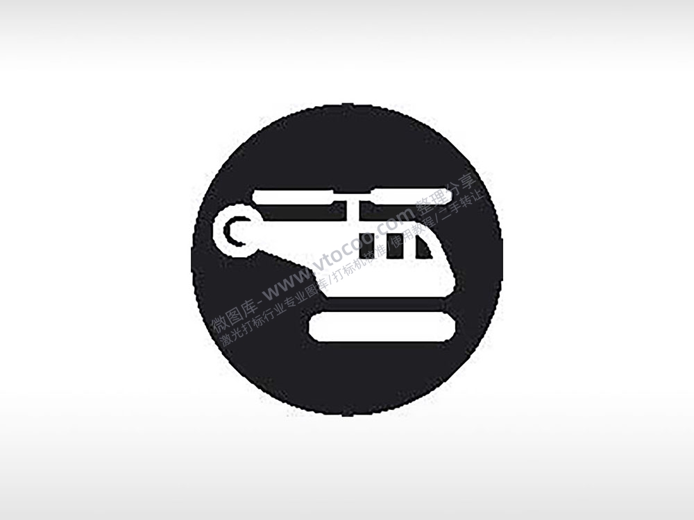 直升机停机坪公共标志生活日常公共图标系列布告栏黑色白色