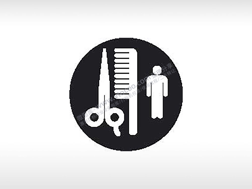 男士理发店公共标志生活日常公共图标系列布告栏黑色白色