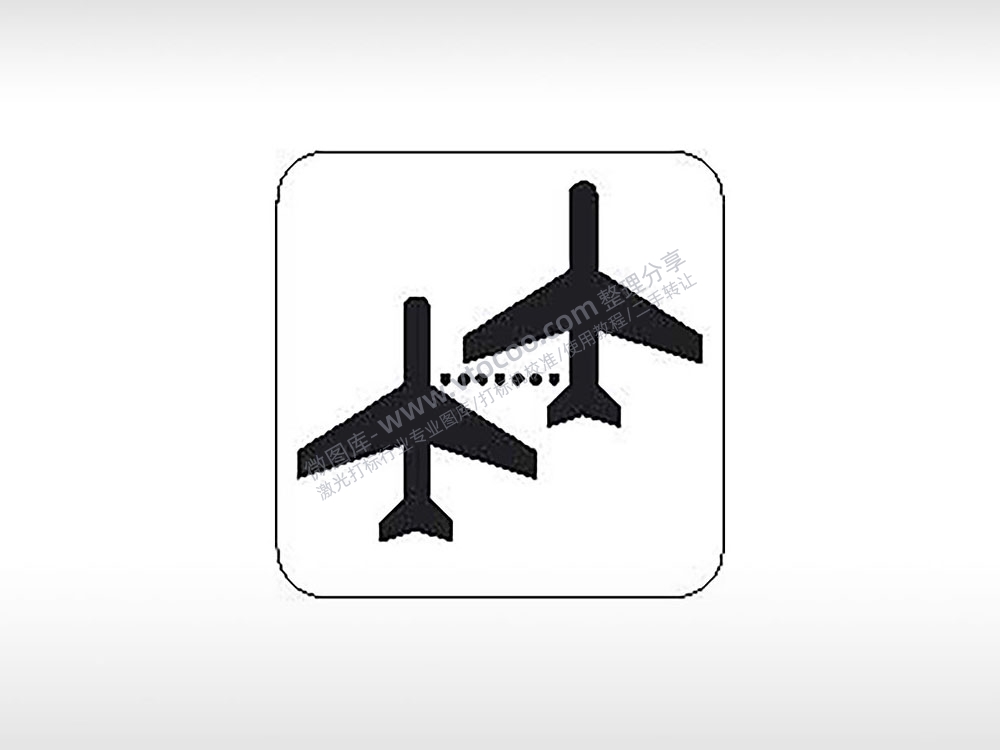 飞机航线交通运输公共标志生活日常公共图标系列布告栏黑色白色