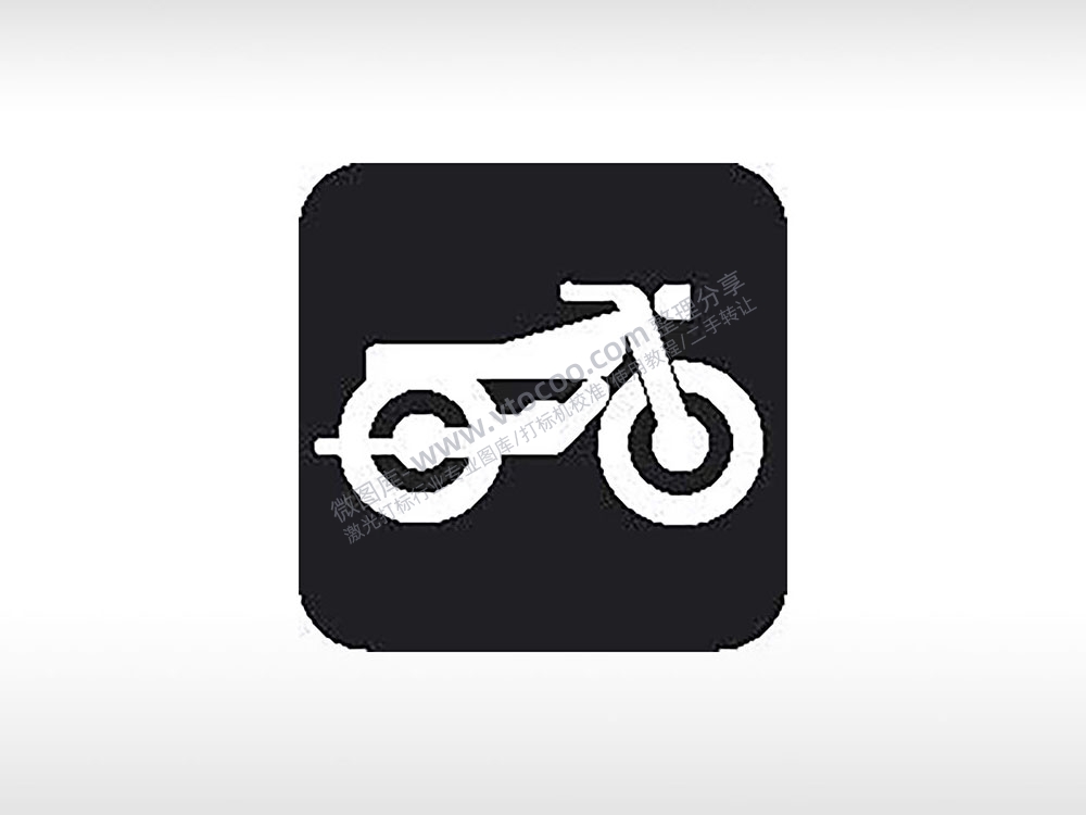 摩托车交通公共标志生活日常公共图标系列布告栏黑色白色