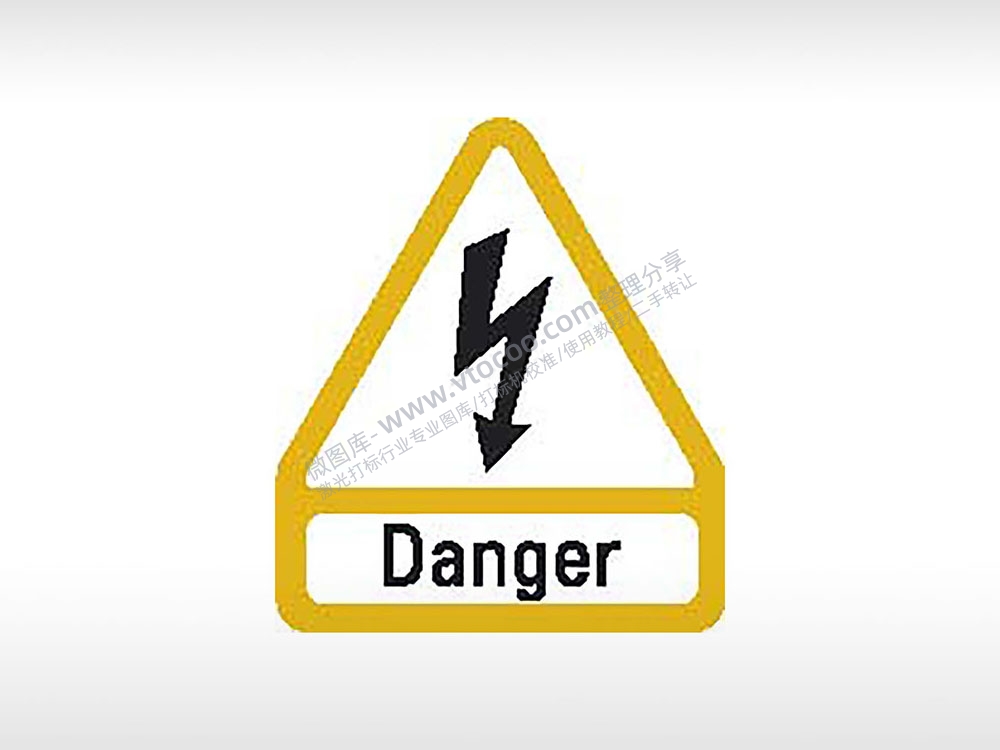 小心触电公共标志生活日常公共图标系列布告栏黑色白色