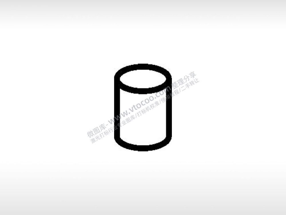 圆柱公共标志生活日常公共图标系列布告栏黑色白色