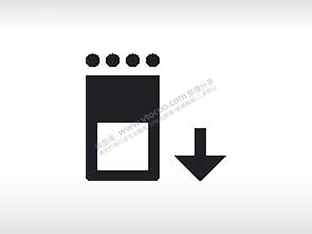 读卡器下载公共标志生活日常公共图标系列布告栏黑色白色